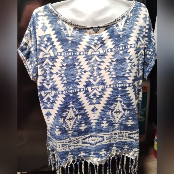 Denim & supply Ralph Lauren 100% cotton fringe blouse - Picture 2 of 4